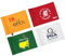 CoGolfing 2025 Grand Slam Golf Flag Mini, 8x6 Inch, Double-Sided Silk-Screened, Fade-Resistant 420D Nylon, Ideal for Backyard Practice Putting Green, 4-Pack