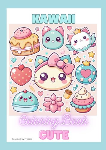 Coloring Book Kawaii Cute: Malbuch