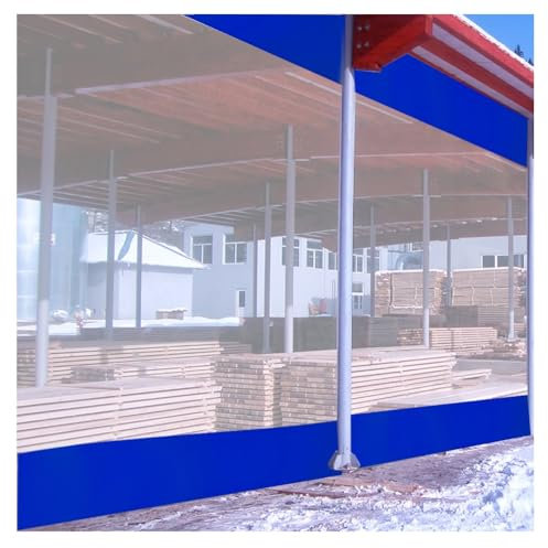 Clear Panel Outdoor Curtain for Garden Gazebos Transparent Tarpaulin Rain Curtain and Plastic Partition Screen Pergola and Garage Cover 4x2.3m