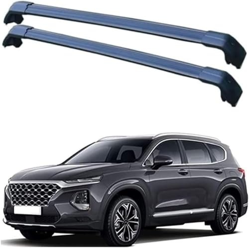 DdaiXQ 2 Stück Auto Dachträger für Hyundai Santa FE IV (TM) 2018-2023, Dachreling Rack Gepäck Querträger Relingträger Gepäckablage Dachgepäckträger