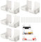 8 Stück (4 Paare) Nein Stanzen Küchen Organizer, Wandmontierter Müllbeutelhalter Müllsack Spender Organizer Küche Halter Schranktür Organizer Wandregal Selbstklebend für Aufbewahrung Tüten Zinnfolie