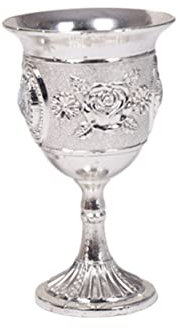 Homoyoyo Copa De Vino De Plata Vintage - Cáliz Elegante Para Bebidas - Romántico y Novedoso Ideal Para Celebraciones y Eventos Especiales