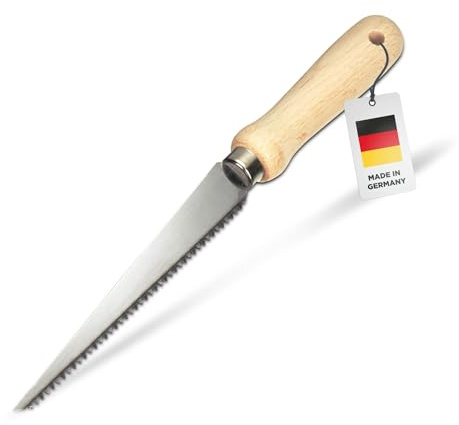 blizz-z Gipser-Stichsäge - mit Holzgriff - Länge: 175 mm - 1 Stück | für Gipskartonplatten, Holz - Blatt mit gehärteter Zahnung - Hand - Stichsäge - Made in Germany