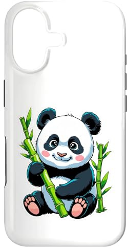Hülle für iPhone 17 Süßer Panda mit Bambus Illustration