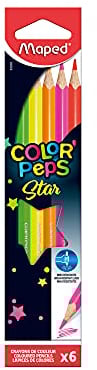 Maped Buntstift COLOR`PEPS Fluo, 6er Kartonetui VE = 1 832003