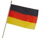 Stock-Flagge 30 x 45 : Deutschland
