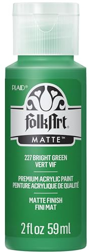 FolkArt Acrylic Paint in Assorted Colors (2 oz), 227, Bright Green