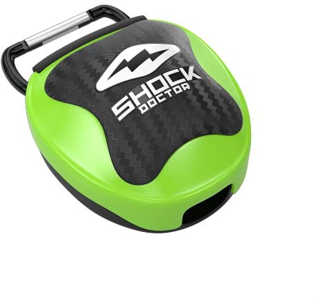 Shock Doctor ShockDoctor Erwachsene Mundschutz Box, Shock Green, 11+