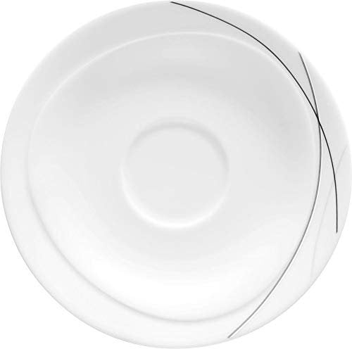 Seltmann Weiden Trio Saucer for Tea Cup, Highline, Porcelain, Dishwasher Safe, Ø 13 cm, 1692292