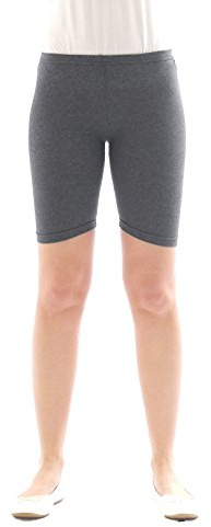 YESET Kinder Shorts Sport Pants Sportshorts Kurze Leggings aus Baumwolle Jungen Mädchen dunkelgrau 152