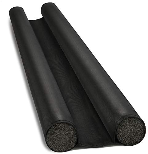 com-four® Zuschneidbarer Zugluftstopper für alle gängigen Türen, Türbodendichtung mit doppelseitiger Isolierung, Luftzugstopper Schallschutz, Kälteschutz, Energie- und Heizkostenersparnis (001 Stück)