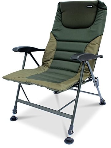Abode® Air-Lite™ Alloy Padded Easy-Arm™ Carp Fishing Camping Recliner Chair