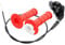 Ungfu Mall 2 x 22mm Throttle Control with Twist Handle and Cable Quick Action for 110cc 125cc Pit Dirt Bike Red