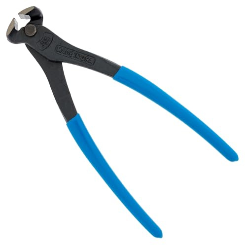 Channellock End Cutting Plier 358 - Blue Grip, Carbon Steel, Matte Finish - 8 in