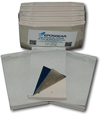 EPOSGEAR Duplicate NCR No Carbon Required Copy Restaurant Cafe Takeaway Pub Food Waiter Waitress Numbered Order Pads - 76mm x 140mm (200)