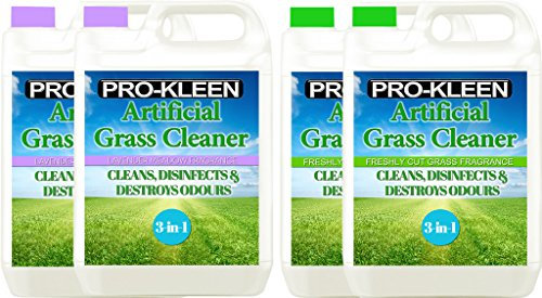 Pro-Kleen Freshly Cut Grass 10 Litres, Lavender 10 Litres Artificial Grass Disinfectant Outdoor Cleaner + Deodoriser