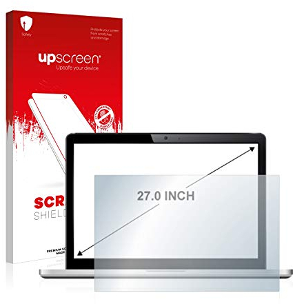 upscreen 27 Schutzfolie für 27,0 Zoll All-In-One PCs (68.6 cm) [598 x 336 mm, 16:9] – Made in Germany, Kristallklar, Kratzschutz
