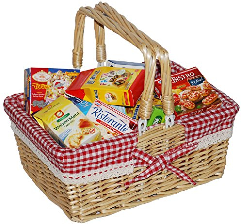 Christian Tanner 4098.2 Großer Weidenkorb, rot kariert