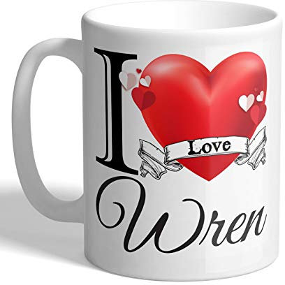 I Love Mugs - I Love Wren - Mug, Ceramic, 11fl.oz.