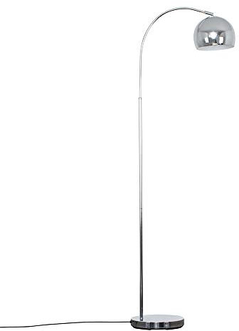 MiniSun | Modern Designer Style Polished Chrome Floor Lamp with a Polished Chrome Light Shade | Floor Lamps & Torchieres, Home Décor, Improvement & Lifestyle Essential