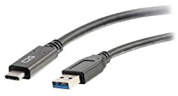 C2G 3.1M (10ft) USB-C® to USB-A SuperSpeed USB 3.2 GEN 1. 5Gbps Data Transfer and 3A, 60 Watt Charging Cable - Male to Male - Black