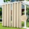 Outdoor Vorhänge Wasserdicht, Outdoor Verdunkelungsvorhang mit Ösen, Vorhang Blickdicht für den Gartenlaube, Schiebetür, Pergola, Privatsphäre Wärmeisoliert 1 Stücke (Cremeweiß, 132 x 238 cm)