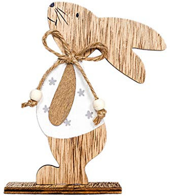 Darringls Osterdeko Deko-Hase, Osterdeko Holz,Osterdekoration, Garten, Osterhasen Deko Holz, Ostern Dekoration, Osterhase Oster-Deko aus Holz
