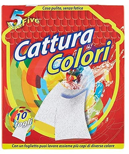 Fogli Cattura Colore per Lavatrice, 10 CONFEZIONI DA 10 pezzi [TOTALE 100 Fogli Cattura Colore]