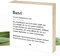 Wunderpixel® Holzbild Definition Hund - 15x15x2cm zum Hinstellen/Aufhängen, Text auf Holz - schwarz-weißes Wand-Bild Aufsteller zur Dekoration Geschenk-Idee