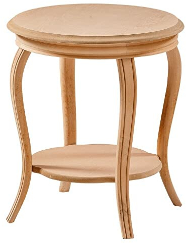 Art2531 Petit Meuble Table d'appoint en bois pour téléphone ou fleurs 74 x 41 cm