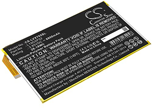 TCTK Akku 6800mAh Kompatibel mit [Lenovo] Yoga Smart Tab, YT-X705F Ersetzt L19D2P32