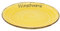 Doriantrade Speiseteller Teller flach 27cm Keramik Bunt Gelb personalisierbar mit Wunschname Name Namen personalisiert