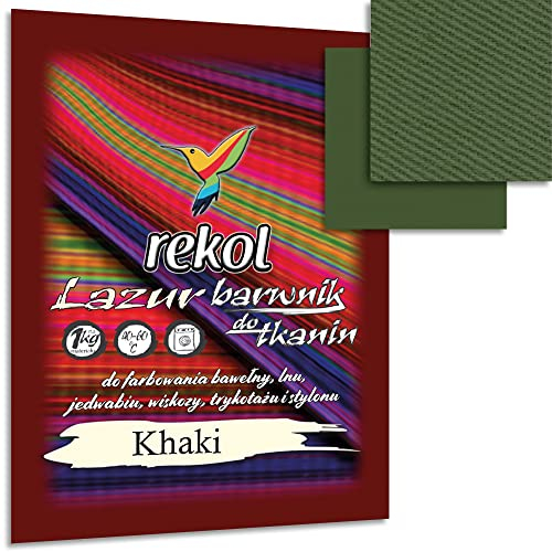 Wohnkult 18 g Textilfarbe Lazur Stofffarbe Färben Nachfärben 15 Auswahl (Khaki)