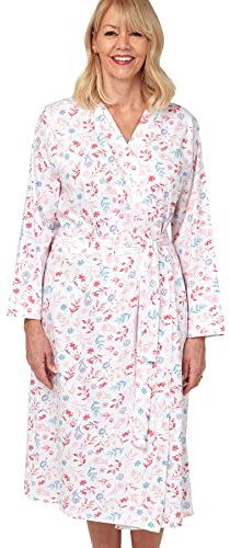 Marlon Women's Lynda Cotton Jersey Robe Peignoir