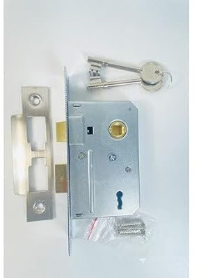 3 Lever Sash Lock Internal Door Lock in Satin Stainless Steel Finish Dimensions 63x22x125