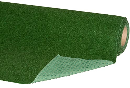 Outsunny, Kunstrasen, Rasenteppich, Rasen, Balkon, Terrasse, pflegeleicht, robust und strapazierfähig, Grün, 400 x 133 x 0,4 cm