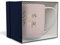 DRAEGER PARIS 1886 - Taza de Cerámica 320 ml - Diseño Chic en Azul/Rosa con Mensaje en Oro - Apta para Lavavajillas - Ideal para Hogar y Oficina