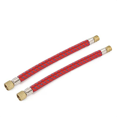 KIEVODE 2 PCS Air Pump Inflator Extension Hose for Schrader Valve - 6.5 inchs High Pressure Hose for Mountain Bike Road Bicycle MTB