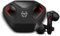 KROM KALL - Cuffie gaming stereo in-ear, Microfono integrato, Bluetooth 5.3 Latenza Zero, Push to Talk, 12 ore di autonomia, Custodia di ricarica, Cavo USB Type-C incluso, Nero