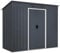 TANGZON 7x3.6FT/7x4FT/8x4FT Metal Garden Shed, Galvanized Roof Tool Storage House with Lockable Doors & 2/4 Vents, Outdoor All-Weather Bike Shed (7x3.6FT, 2 Vents)