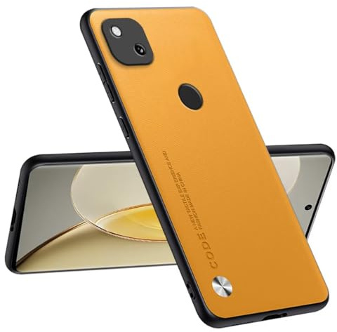 Topme Handyhülle Kompatibel mit Google Pixel 4a (4G) (5.81) – Sicherer und Stilvoller Schutz - Gelb