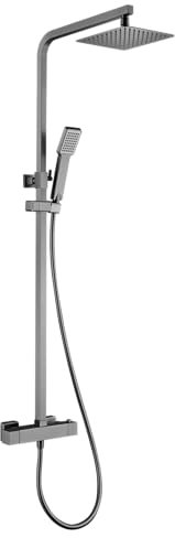 IMEX BTV013/BGM VIGO Conjunto de Ducha Termostático Black Gun Metal