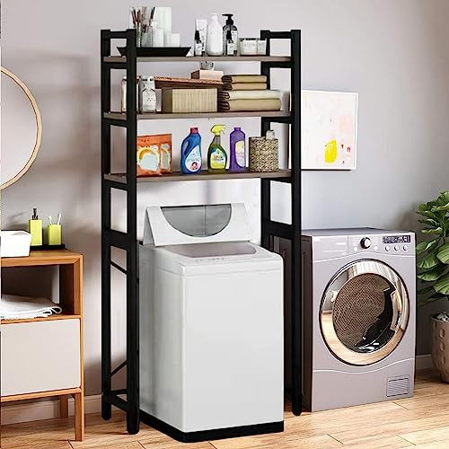 Étagère de rangement pour buanderie, au-dessus de la machine à laver et du sèche-linge, pour comptoir de lave-linge, 69 x 30 x 180 cm (l x P x H), convient pour machine à laver d'une largeur
