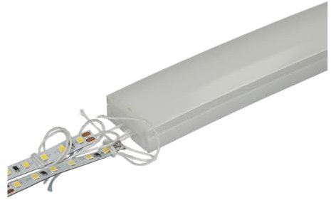 JANDEI - Profilé flexible en silicone pour installation de bandes LED en intérieur et extérieur IP68, forme rectangulaire 30 mm x 14 mm, installation facile