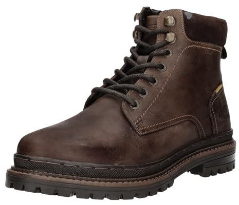camel active Herren ALVERSTONE Boots mit Futter aus Lammfell Dunkelbraun, menswear-44