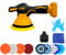 Pulidora a batería compatible con Dewalt 20V batería, pulidora de coche 15cm con 12 accesorios, pulidora excéntrica de 6 velocidades variables 2500-5000RPM para detallar/pulir (sin batería)