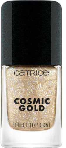 Catrice Cosmic Gold Effect Top Coat, Überlack, Nr. 030, Gold, glitzernd, vegan, ohne Mikroplastikpartikel, ohne Konservierungsstoffe, ohne Parfüm, 1er Pack (10.5ml)