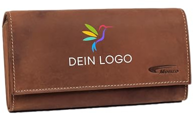 Menzo Kellnerbörse aus echten Leder, Kellnergeldtasche, Kellnerbeutel, Kellnertasche (Delta/personalisiert)