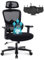 Bosmiller Bürostuhl 200KG Ergonomischer Schreibtischstuhl Office Chair mit 3D Verstellbare Armlehne Mesh chefsessel Computerstuhl Klassisch Schwarz