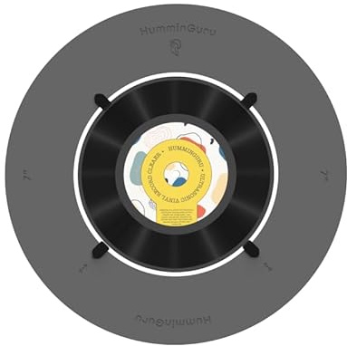 HumminGuru 7” Record Adapter for Ultrasonic Vinyl Record Cleaner (7 Inch) | Precision-Fit 45 RPM Singles Adapter Compatible with HG01 Ultrasonic Vinyl Record Cleaning Machine